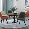 6 chaises en velours mix color gris, terracotta et beige*IDMarket Hot
