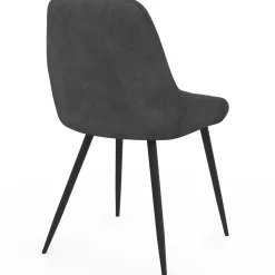 6 chaises en velours mix color gris, terracotta et beige*IDMarket Hot