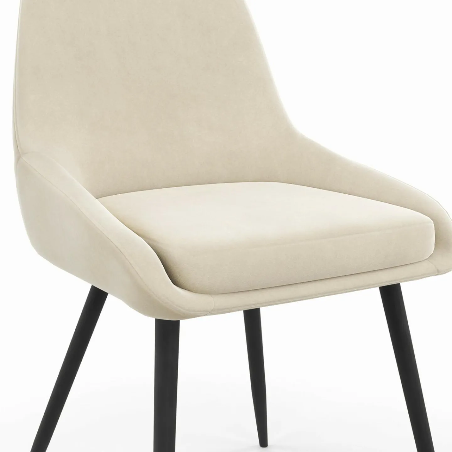 6 chaises en velours mix color gris, terracotta et beige*IDMarket Hot