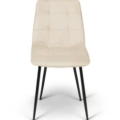 6 Chaises en velours mix color terracotta et beige*IDMarket Online