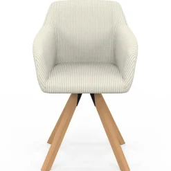 2 chaises pivotantes et fauteuils en velours beige*IDMarket Sale