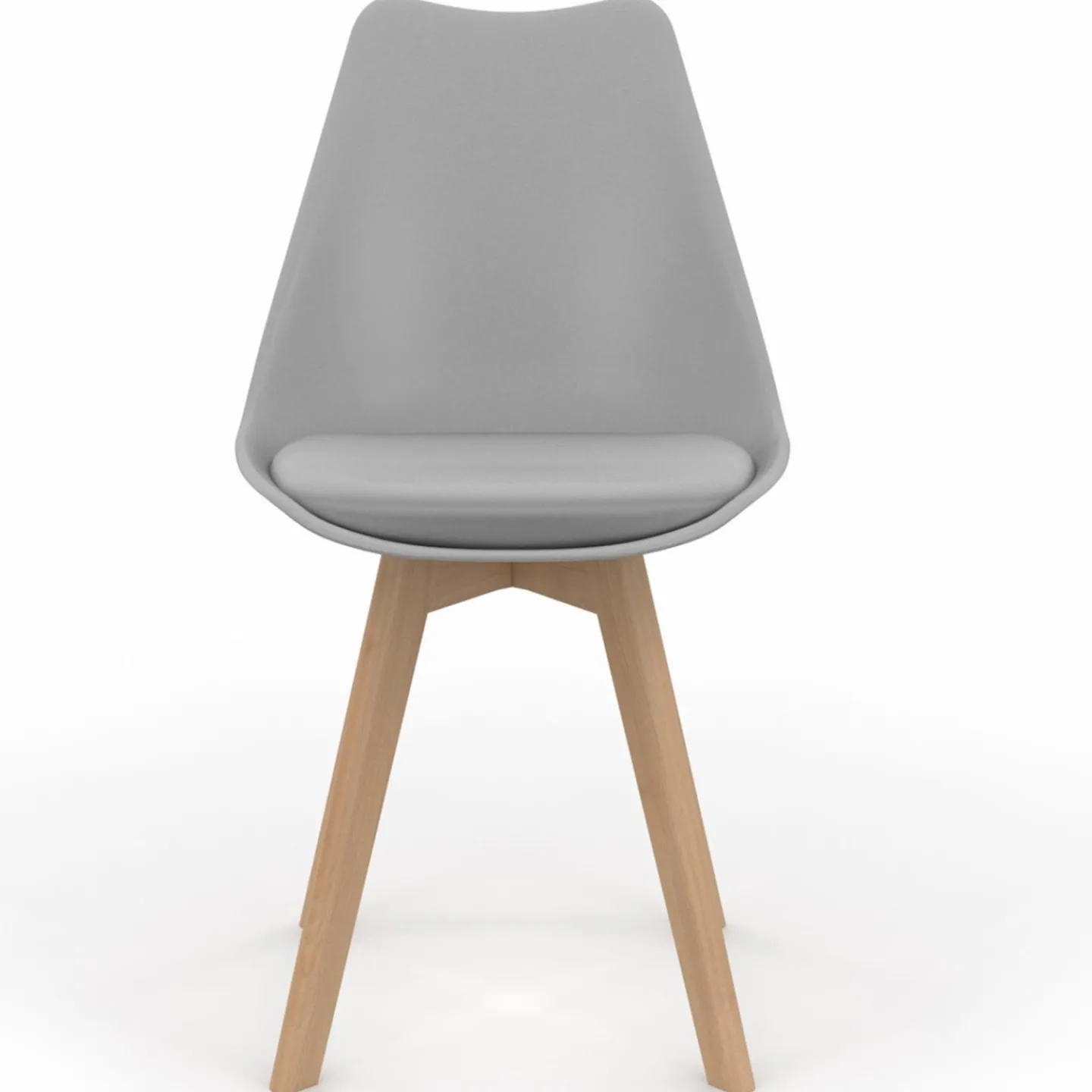 6 chaises scandinaves gris clair*IDMarket Clearance