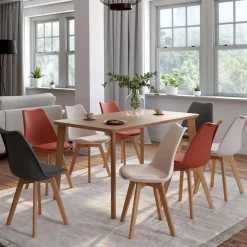 8 chaises scandinaves mix color*IDMarket