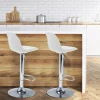 2 tabourets de bar design blanc KARL*IDMarket