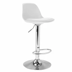 2 tabourets de bar design blanc KARL*IDMarket