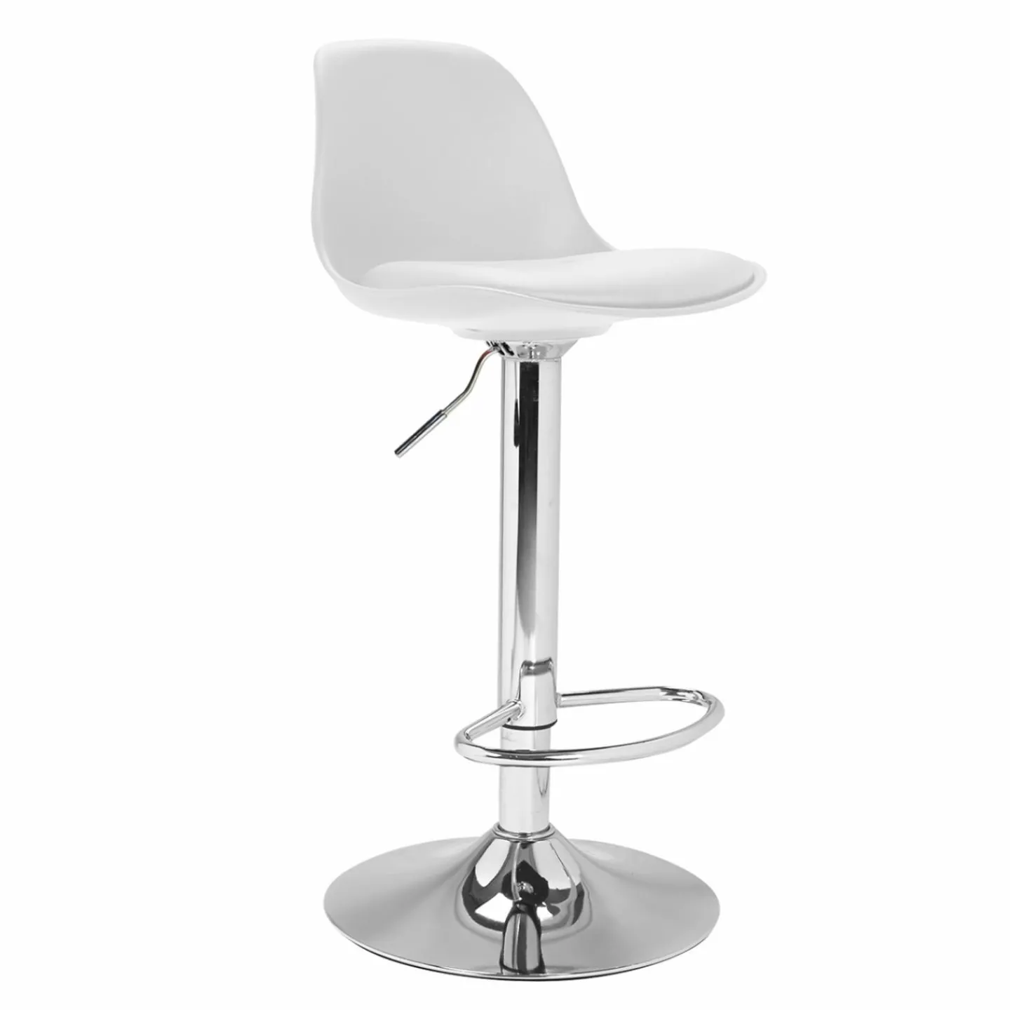 2 tabourets de bar design blanc KARL*IDMarket