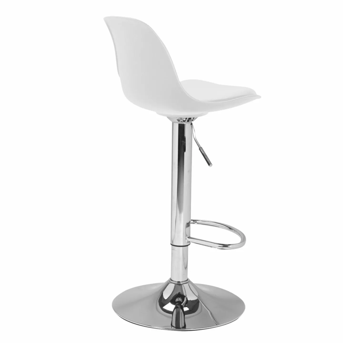 2 tabourets de bar design blanc KARL*IDMarket