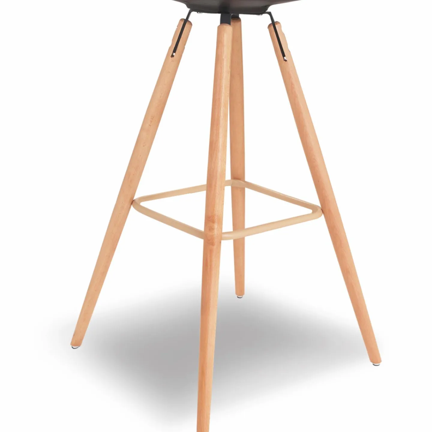 4 Tabourets de bar scandinaves noirs SARA*IDMarket Clearance