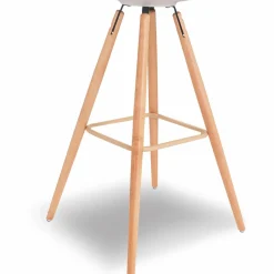 4 Tabourets de bar scandinave blanc SARA*IDMarket Best