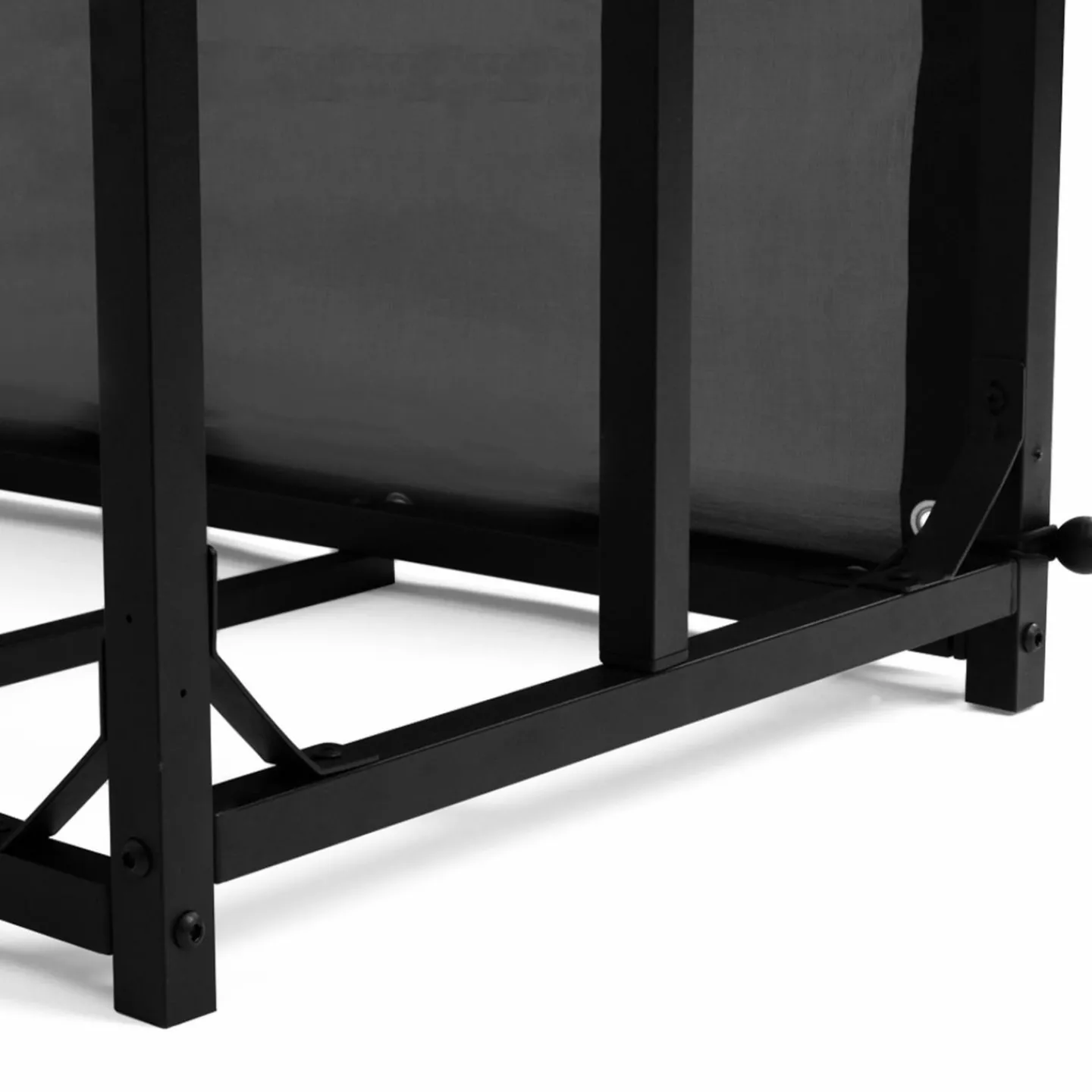 Abri bois de chauffage en acier galvanisé avec housse de protection*IDMarket New