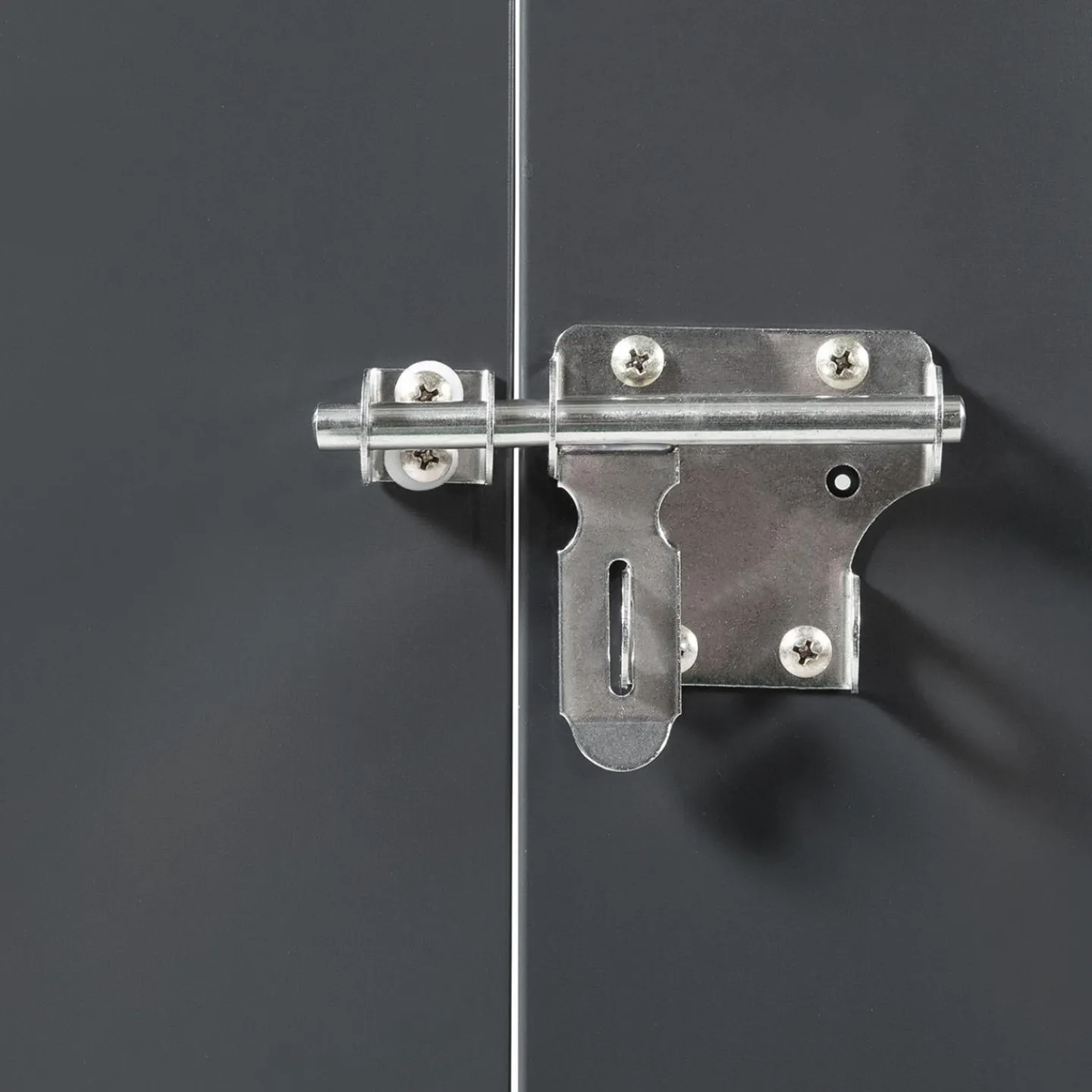 Abri de jardin acier galvanisé gris 2,2 m²*IDMarket