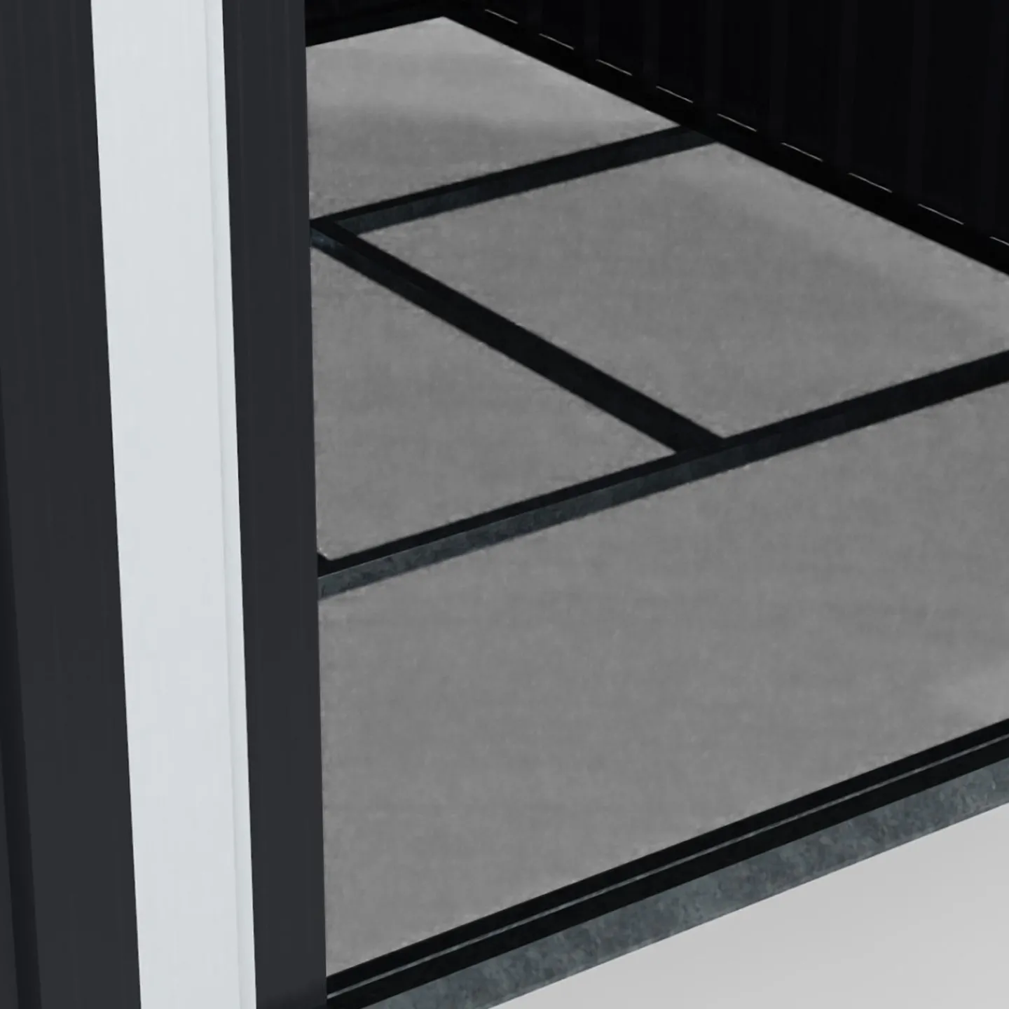 Abri de jardin gris en acier galvanisé*IDMarket Best