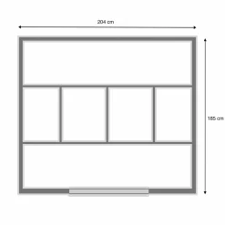 Abri de jardin gris en acier galvanisé*IDMarket Best