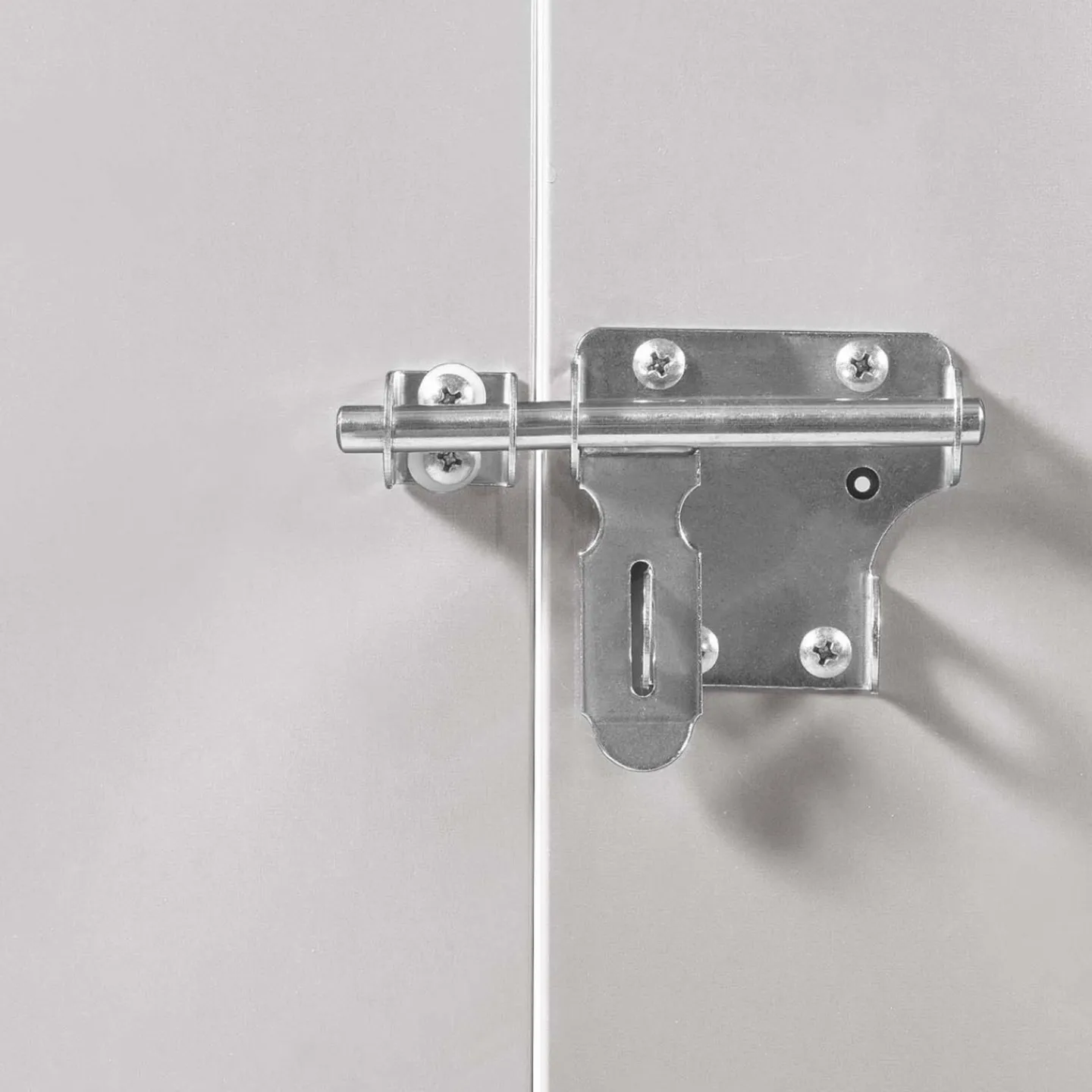 Abri de jardin multi-rangements en métal gris clair*IDMarket Best