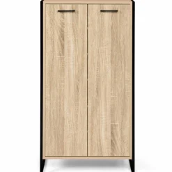 Armoire à chaussures industrielle bois et métal*IDMarket Outlet