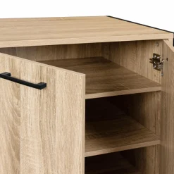 Armoire à chaussures industrielle bois et métal*IDMarket Outlet