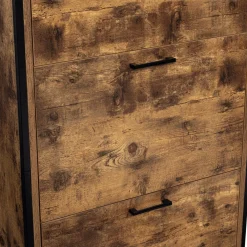 Armoire à chaussures industrielle 3 portes effet vieilli*IDMarket New