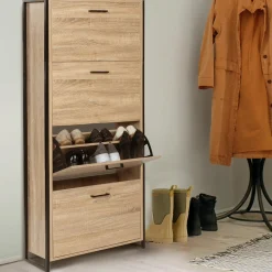 Armoire à chaussures industrielle 4 portes*IDMarket Hot
