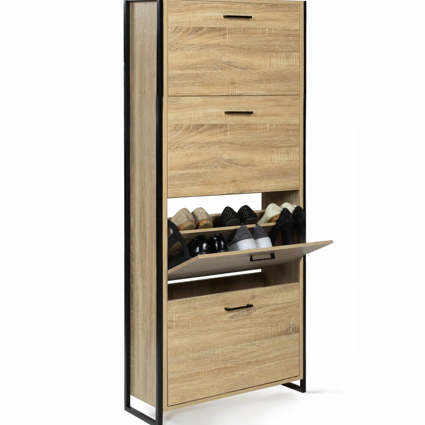 Armoire à chaussures industrielle 4 portes*IDMarket Hot