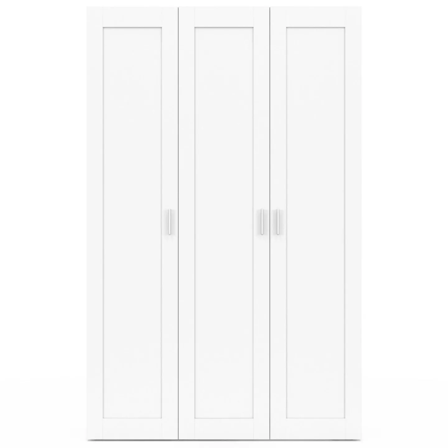 Armoire 3 portes blanche penderie et rangement 120 cm*IDMarket Online