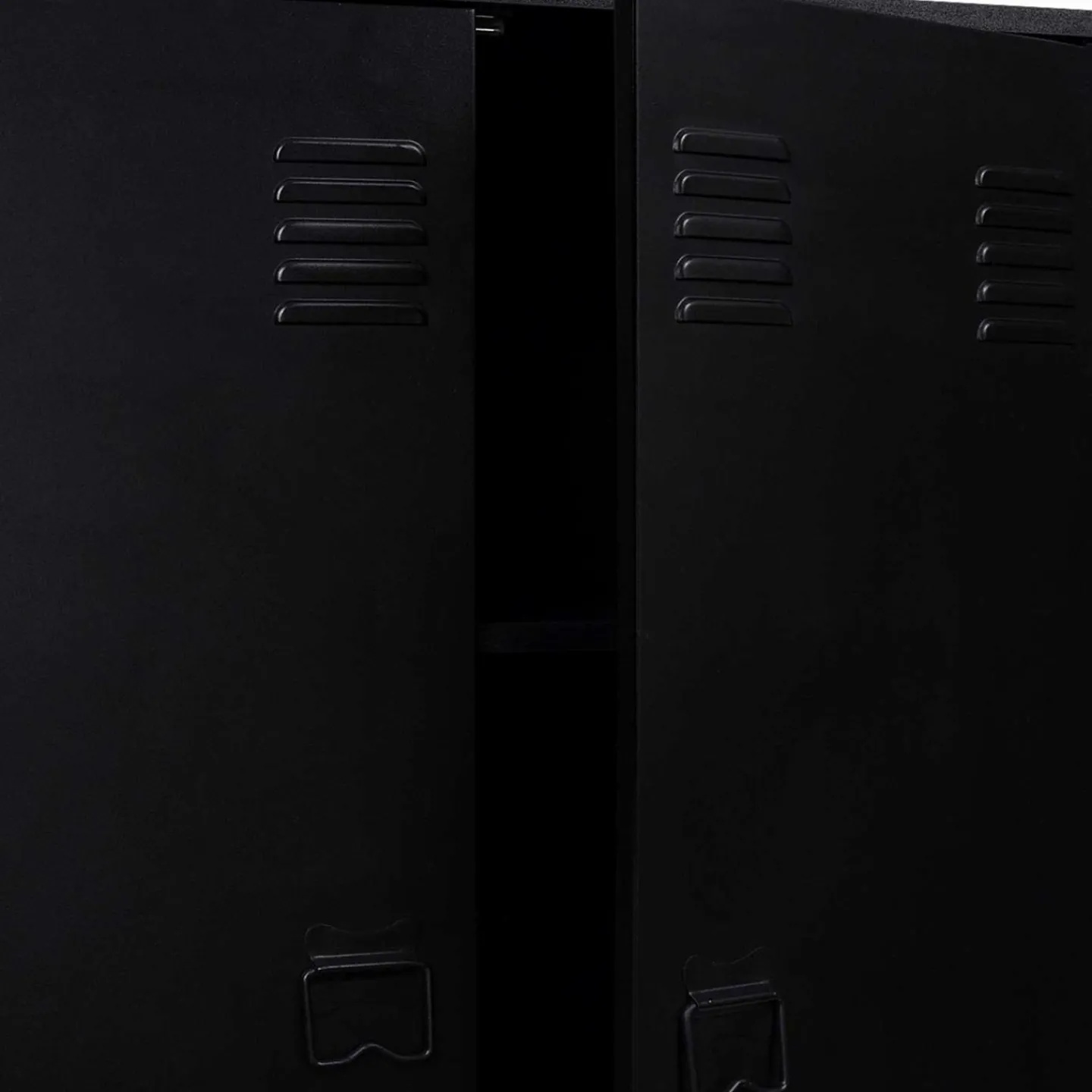 Armoire basse métallique noire*IDMarket Best