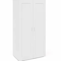 Armoire blanche 2 portes 80 cm*IDMarket Hot