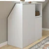 Armoire blanche sous pente 3 portes 1 niche*IDMarket New