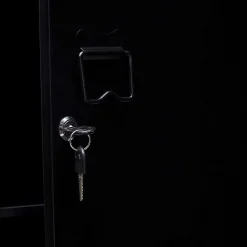 Armoire vestiaire métallique noire*IDMarket Online