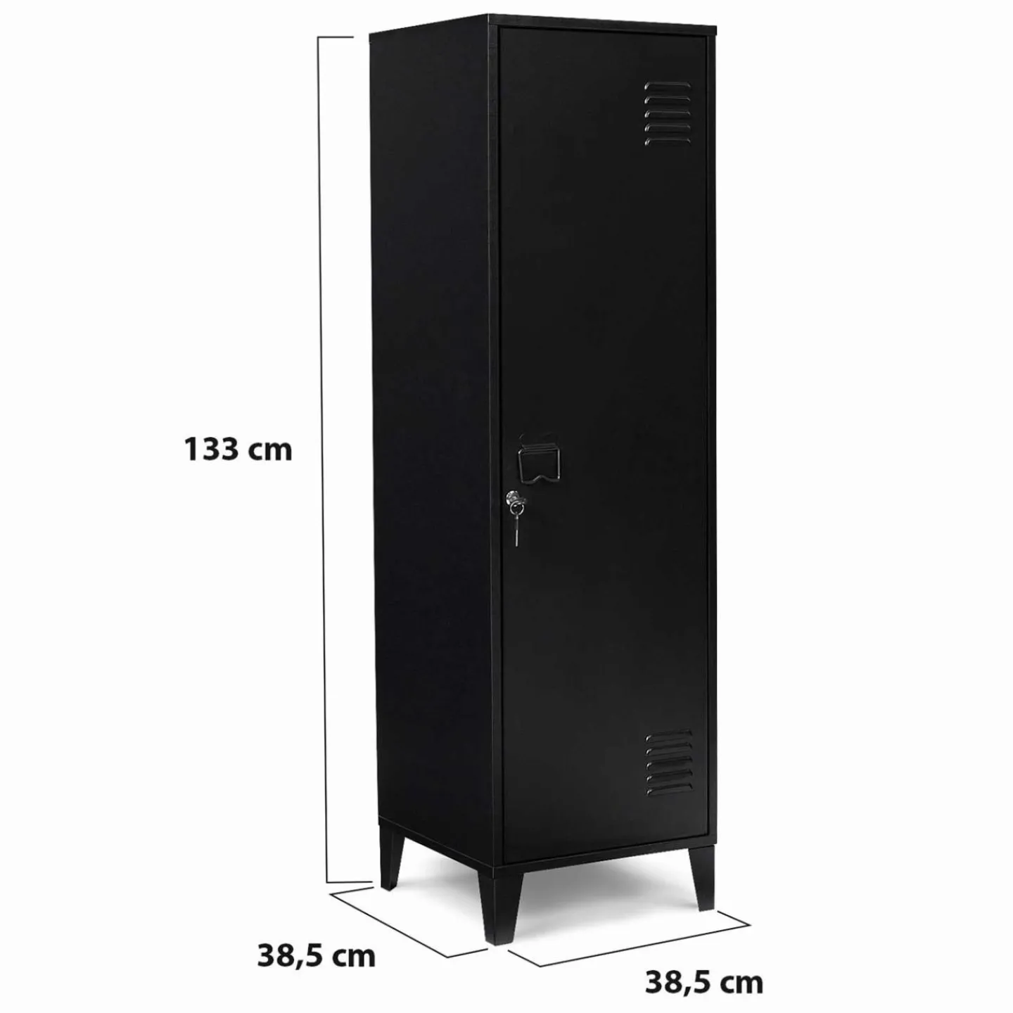 Armoire vestiaire métallique noire*IDMarket Online