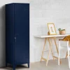 Armoire vestiaire porte métallique bleue industrielle*IDMarket Sale