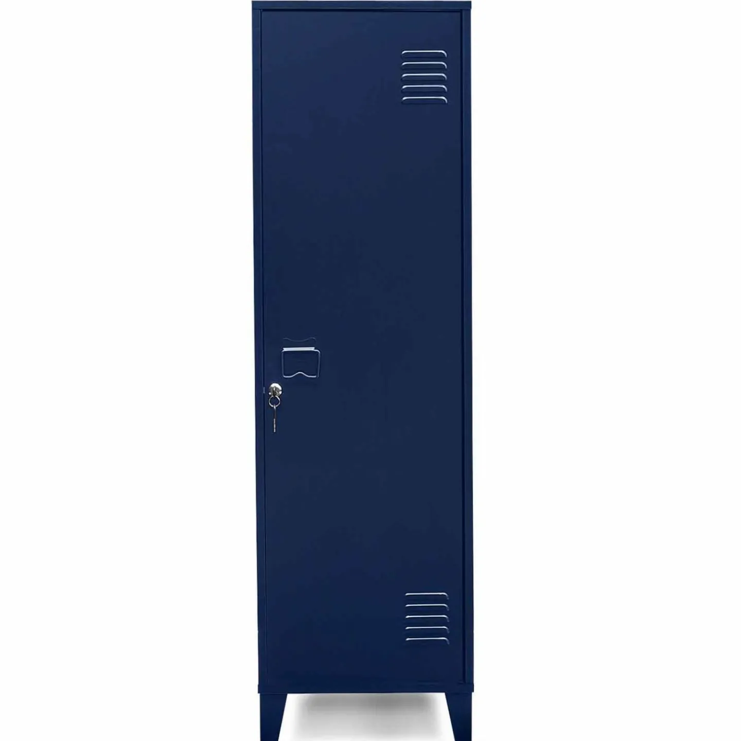 Armoire vestiaire porte métallique bleue industrielle*IDMarket Sale