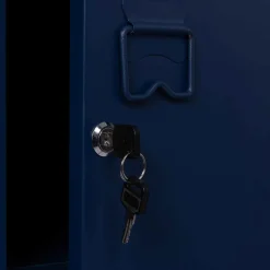 Armoire vestiaire porte métallique bleue industrielle*IDMarket Sale