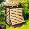 Bac à compost en bois 360 litres*IDMarket Clearance