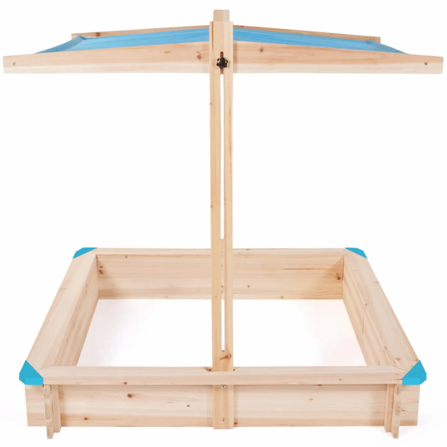 Bac à sable en bois avec toit refermable*IDMarket Outlet