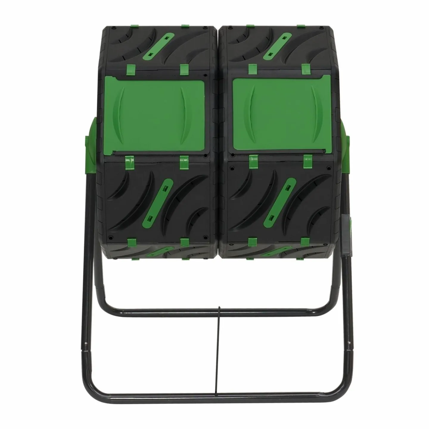 Bac de compostage rotatif double 140L*IDMarket Outlet