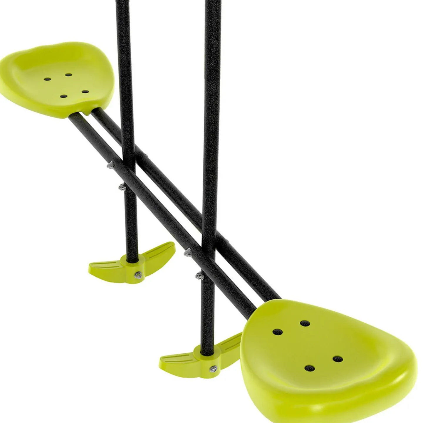 Balançoire 4 portiques pour jardin avec panier de basket et but de foot*IDMarket New