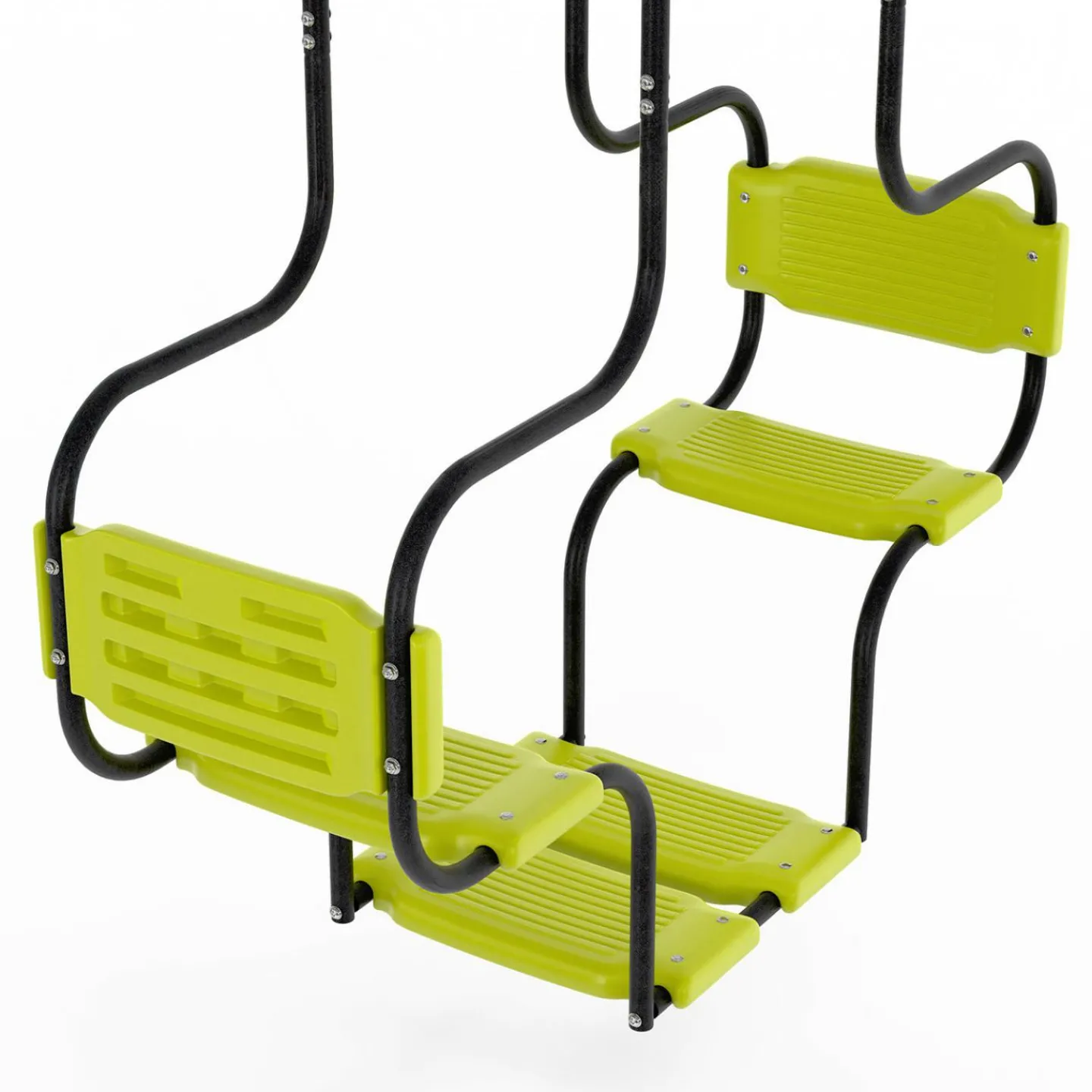 Balançoire verte avec 4 agrès pour 6 enfants*IDMarket Outlet