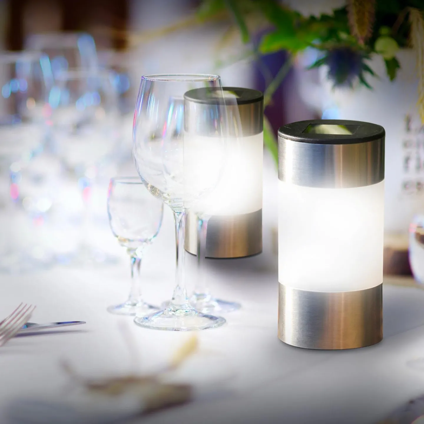 Balises solaires sans fil avec détecteur de crépuscule*IDMarket New