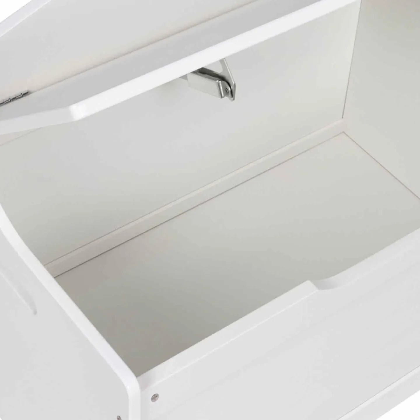 Banc coffre de rangement enfant en bois blanc*IDMarket Online