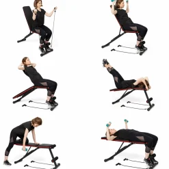Banc de musculation réglable et inclinable*IDMarket Clearance