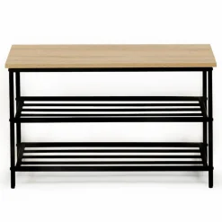 Banc d’entrée rangement chaussures style industriel*IDMarket Clearance