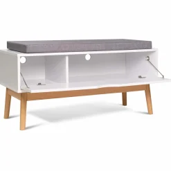 Banquette coffre de rangement blanc*IDMarket New