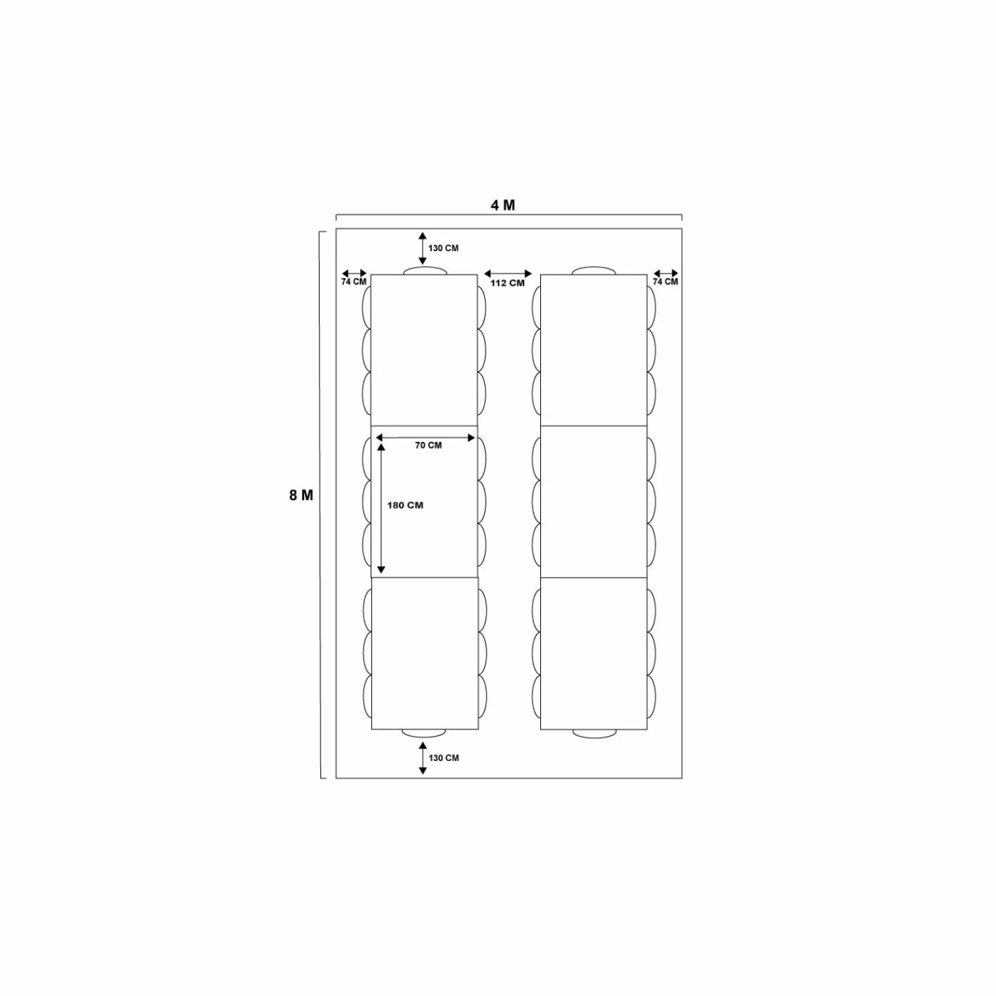 Barnum 4x8 m blanc pour réceptions*IDMarket Outlet