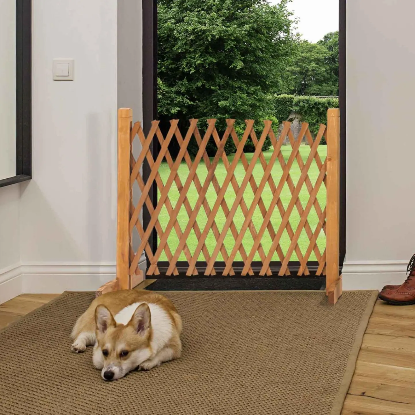 Barrière extensible en bois*IDMarket Hot