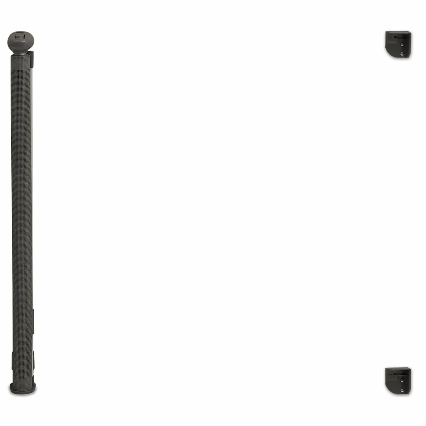 Barrière extensible pour chien et animaux domestiques 130cm grise*IDMarket Discount