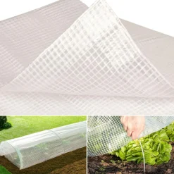 Bâche armée transparente 8x12 m renforcée*IDMarket Online