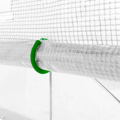 Bâche de rechange 130gr/m² pour serre à tomates 3m² blanche relevable*IDMarket