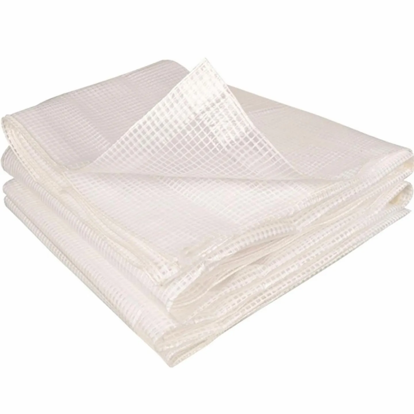 Bâche de rechange pour serre tunnel 6m² blanche*IDMarket Hot