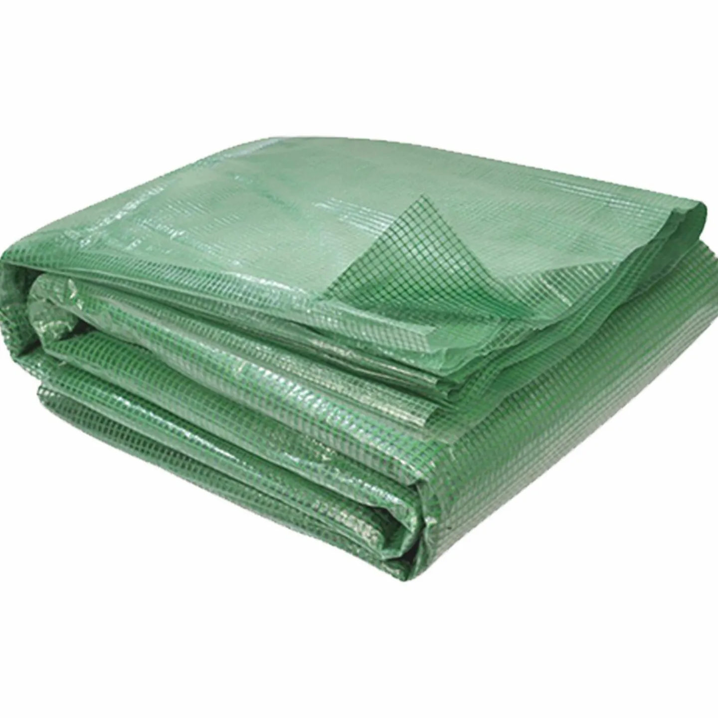 Bâche de rechange pour serre tunnel 6m² verte*IDMarket Outlet