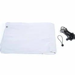 Bâche imperméable blanche pour poulailler de 6 à 24 m2*IDMarket